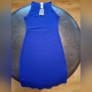 Wilfred Keyhole Knit Dress Blue